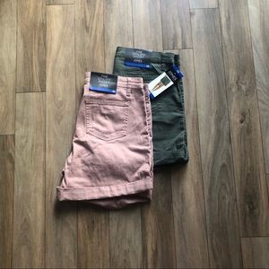 Pink + Green shorts